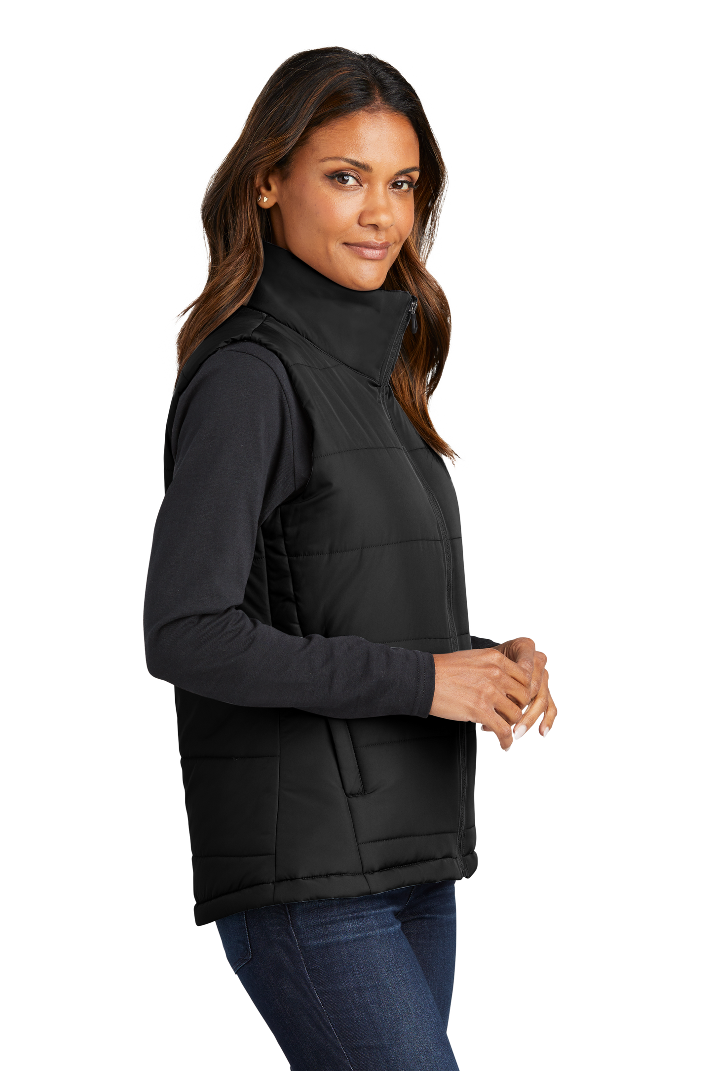 Port Authority® Women's Puffer Vest - Deep Black