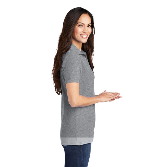 Port & Company® Ladies Core Blend Pique Polo - Athletic Heather