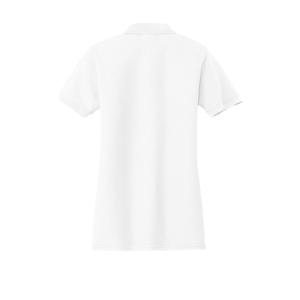 Port & Company® Ladies Core Blend Pique Polo - White