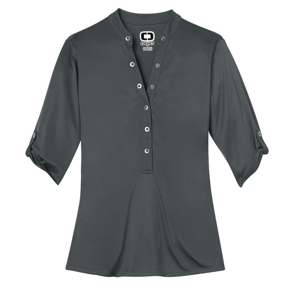 OGIO® - Crush Henley - Diesel Grey