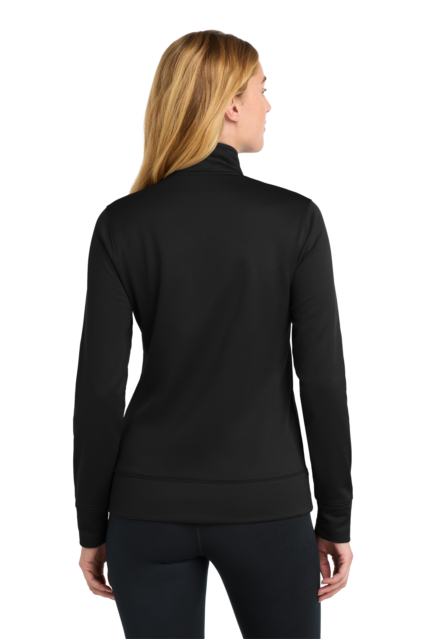 Sport-Tek® Women's Sport-Wick® Fleece Full-Zip Jacket - Black