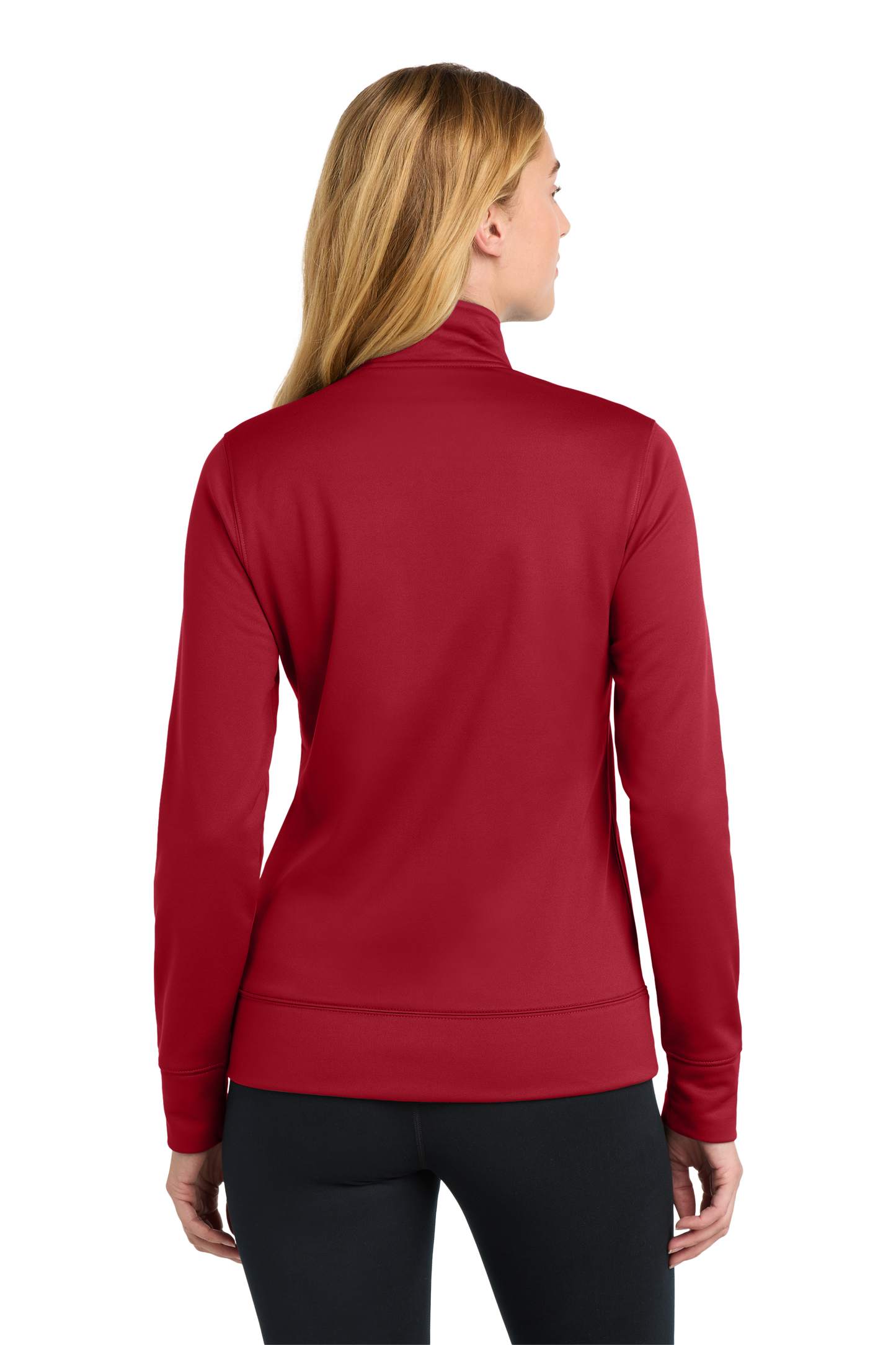 Sport-Tek® Women's Sport-Wick® Fleece Full-Zip Jacket - Deep Red