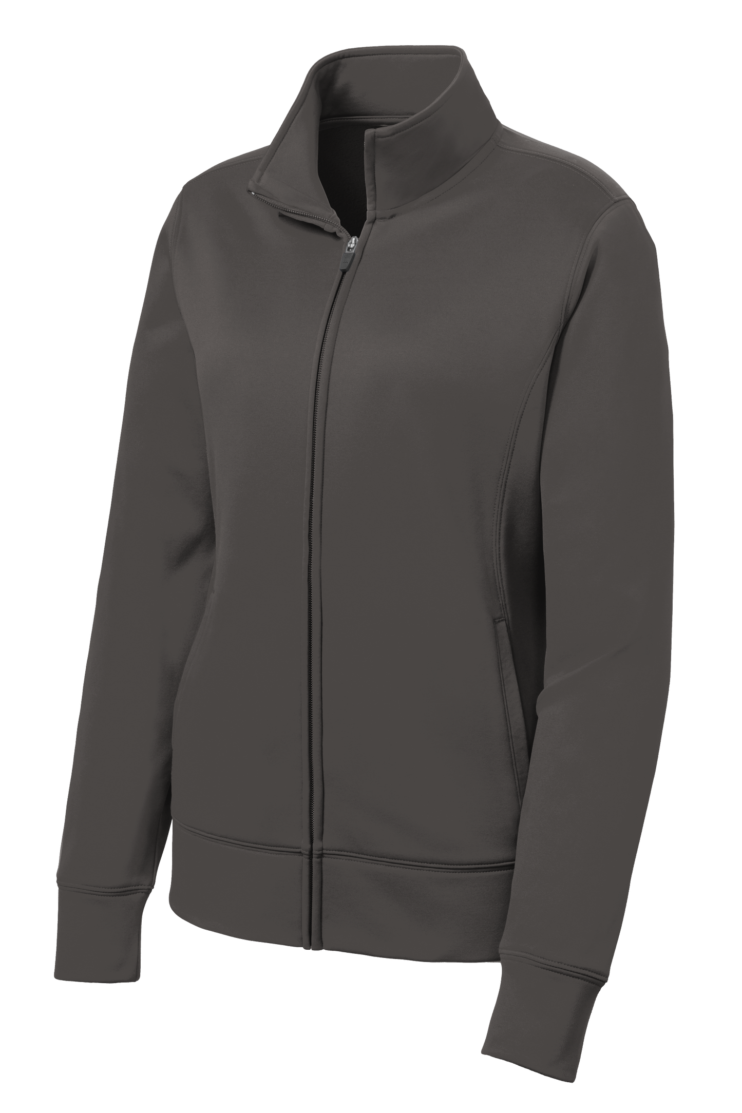 Sport-Tek® Women's Sport-Wick® Fleece Full-Zip Jacket - Iron Grey