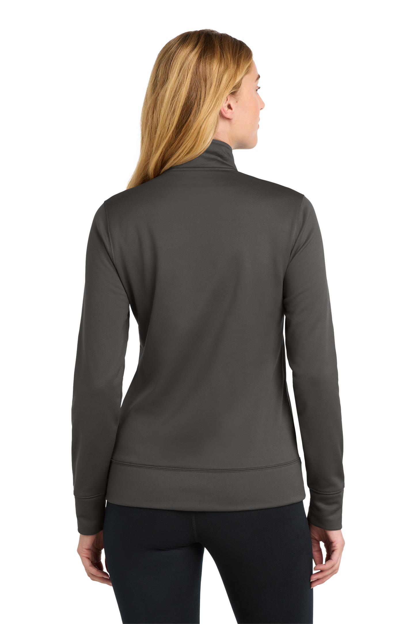 Sport-Tek® Women's Sport-Wick® Fleece Full-Zip Jacket - Iron Grey