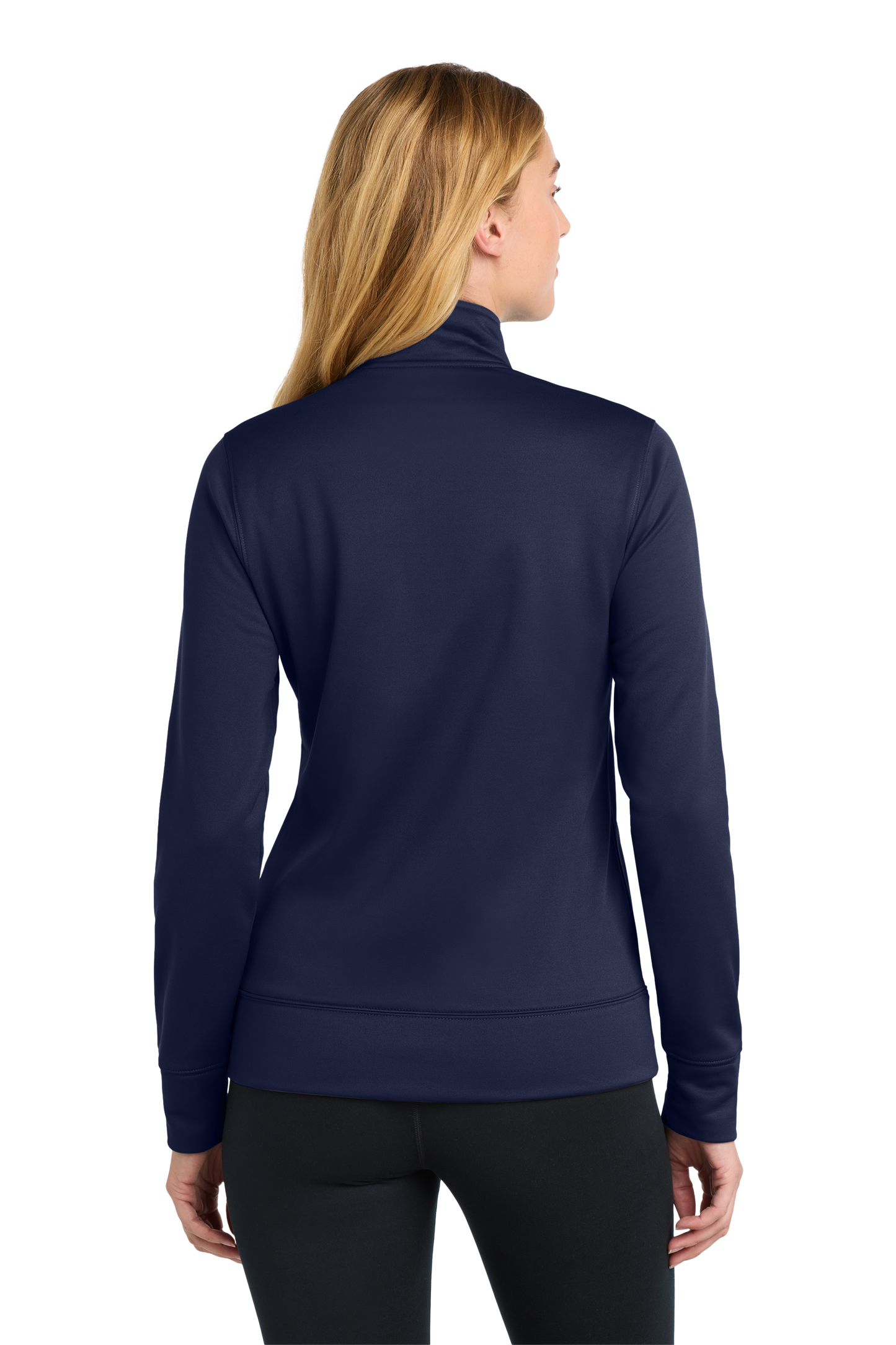 Sport-Tek® Women's Sport-Wick® Fleece Full-Zip Jacket - Navy