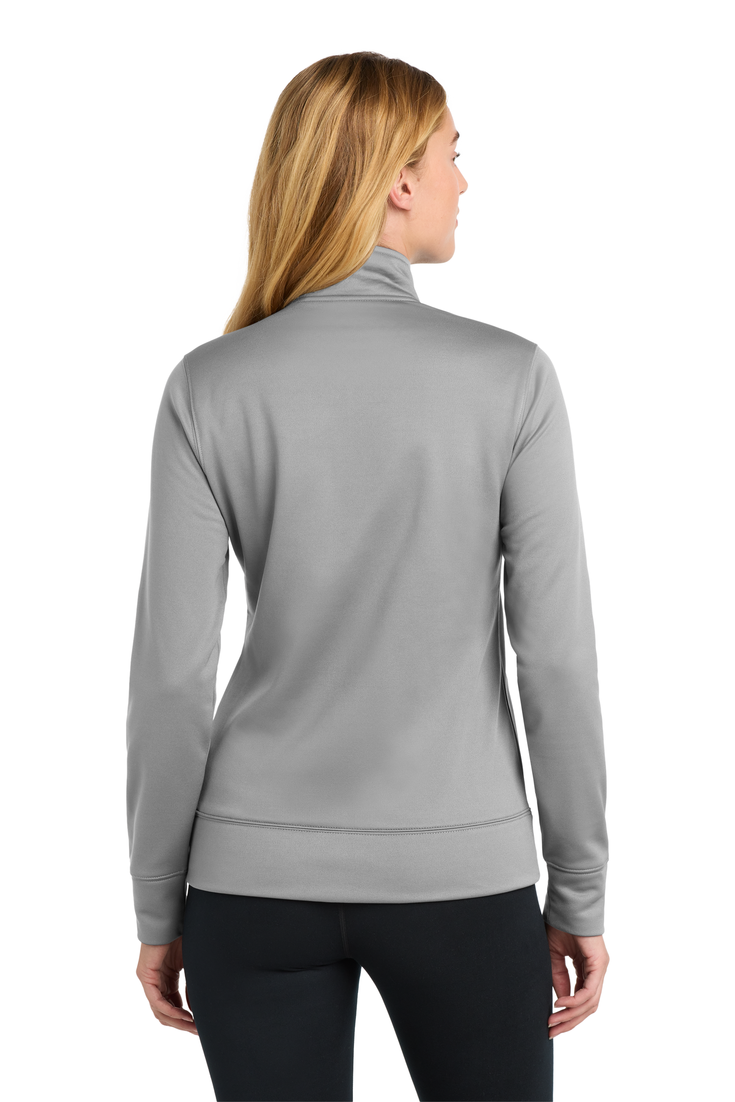 Sport-Tek® Women's Sport-Wick® Fleece Full-Zip Jacket - Silver
