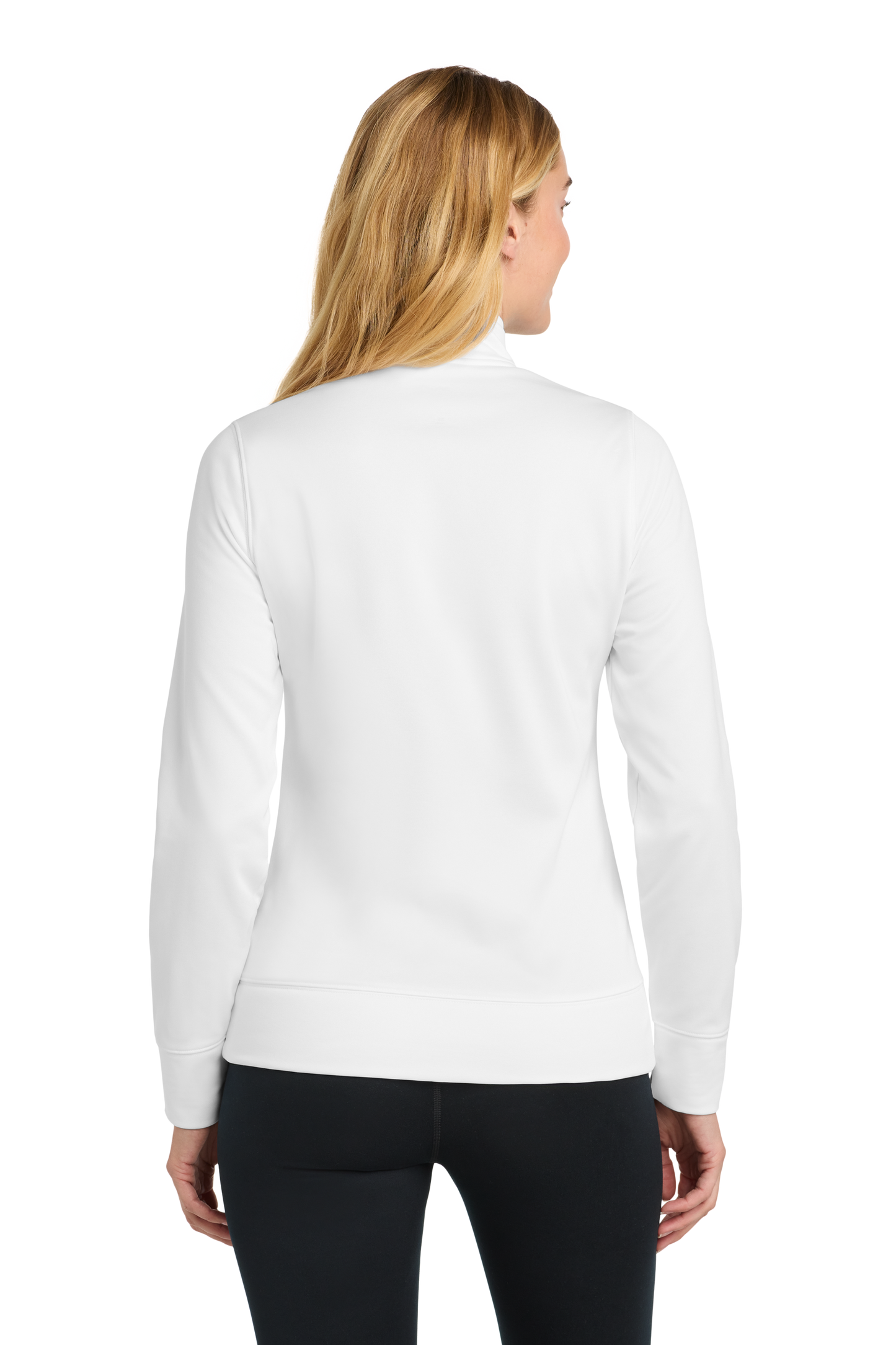 Sport-Tek® Women's Sport-Wick® Fleece Full-Zip Jacket - White