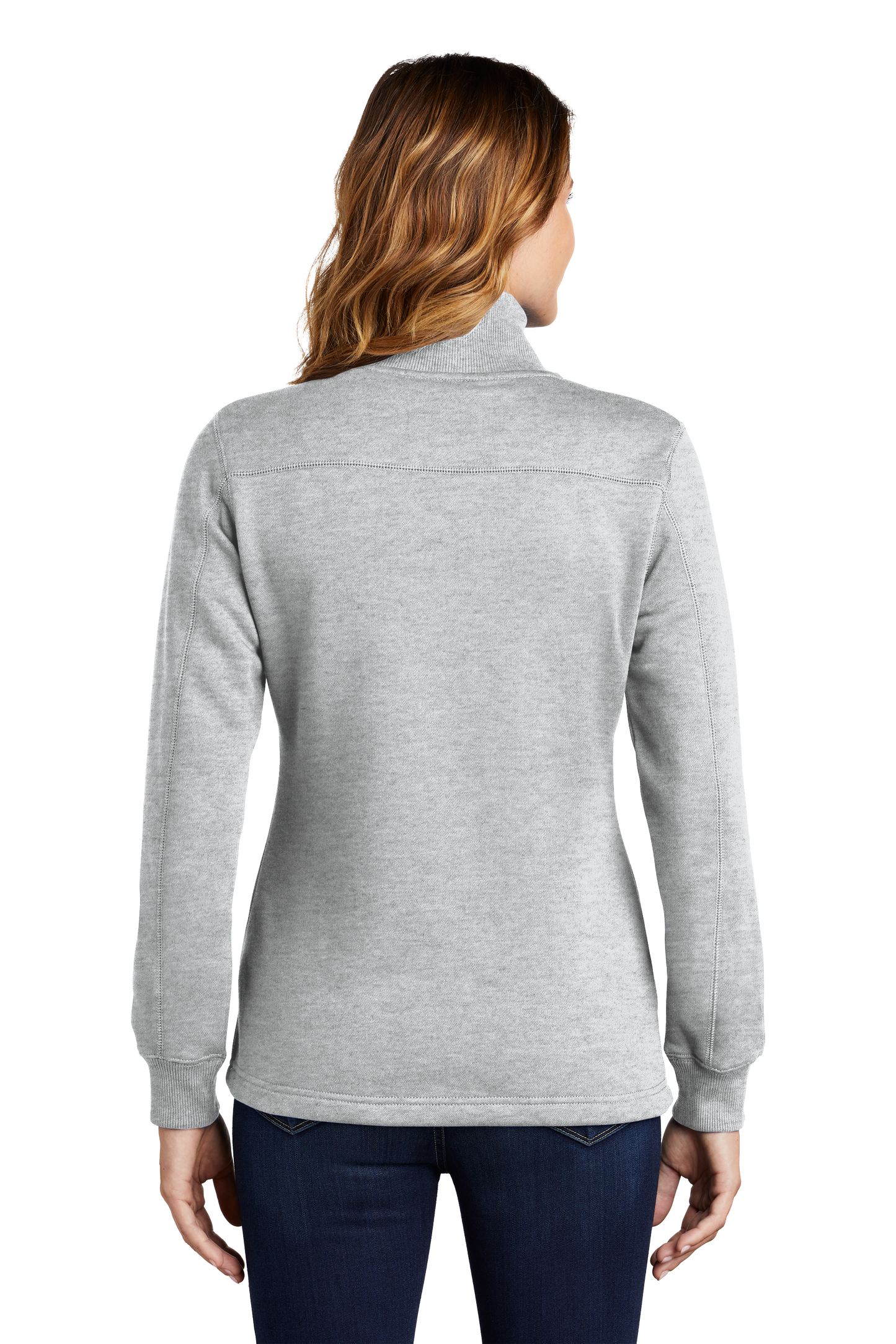 Sport-Tek® Women's 1/4-Zip Sweatshirt - Athletic Heather