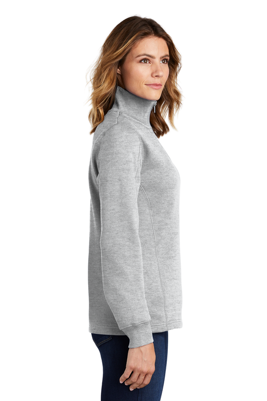 Sport-Tek® Women's 1/4-Zip Sweatshirt - Athletic Heather