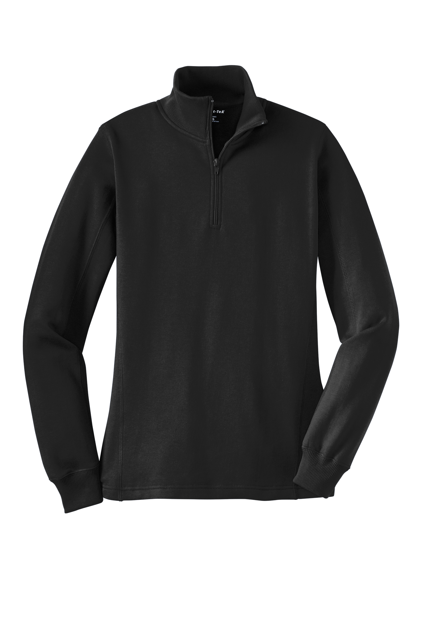 Sport-Tek® Women's 1/4-Zip Sweatshirt - Black