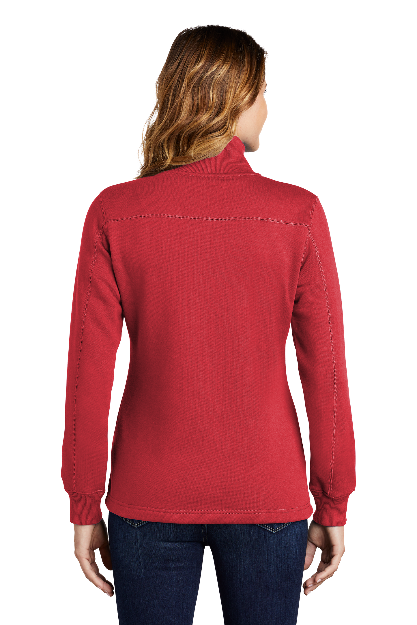 Sport-Tek® Women's 1/4-Zip Sweatshirt - True Red