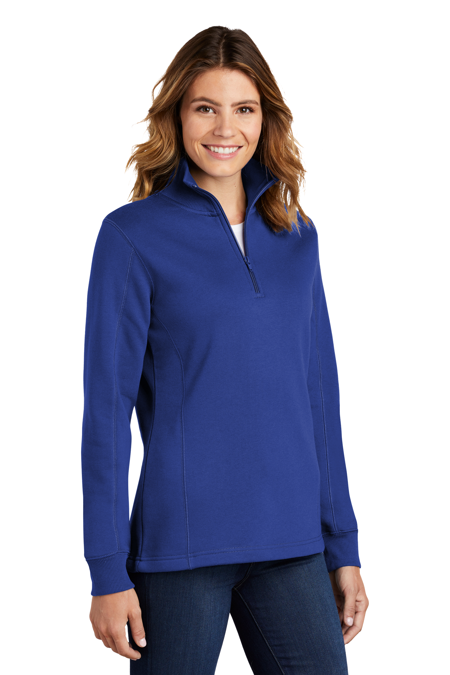 Sport-Tek® Women's 1/4-Zip Sweatshirt - True Royal
