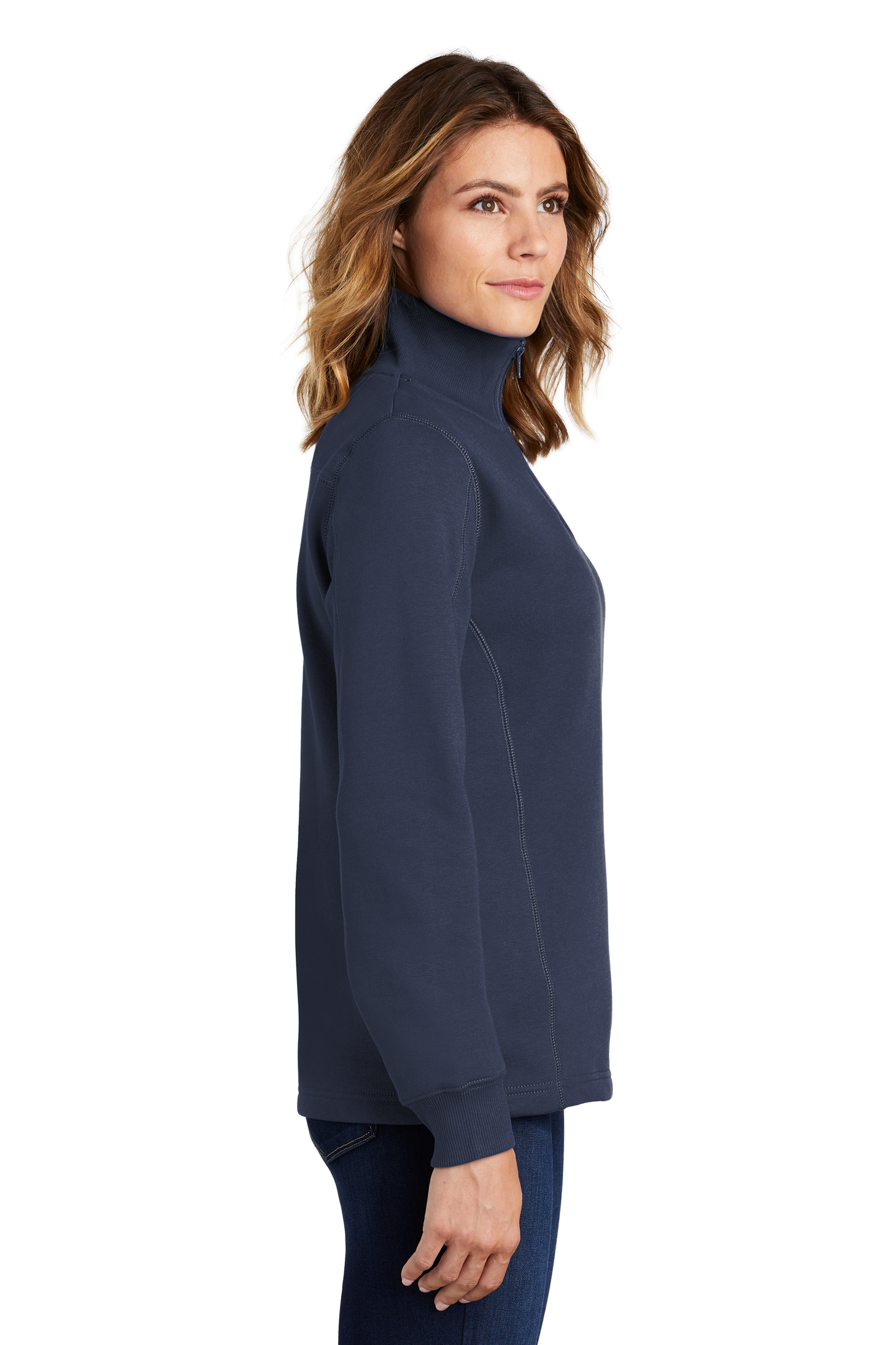 Sport-Tek® Women's 1/4-Zip Sweatshirt - True Navy