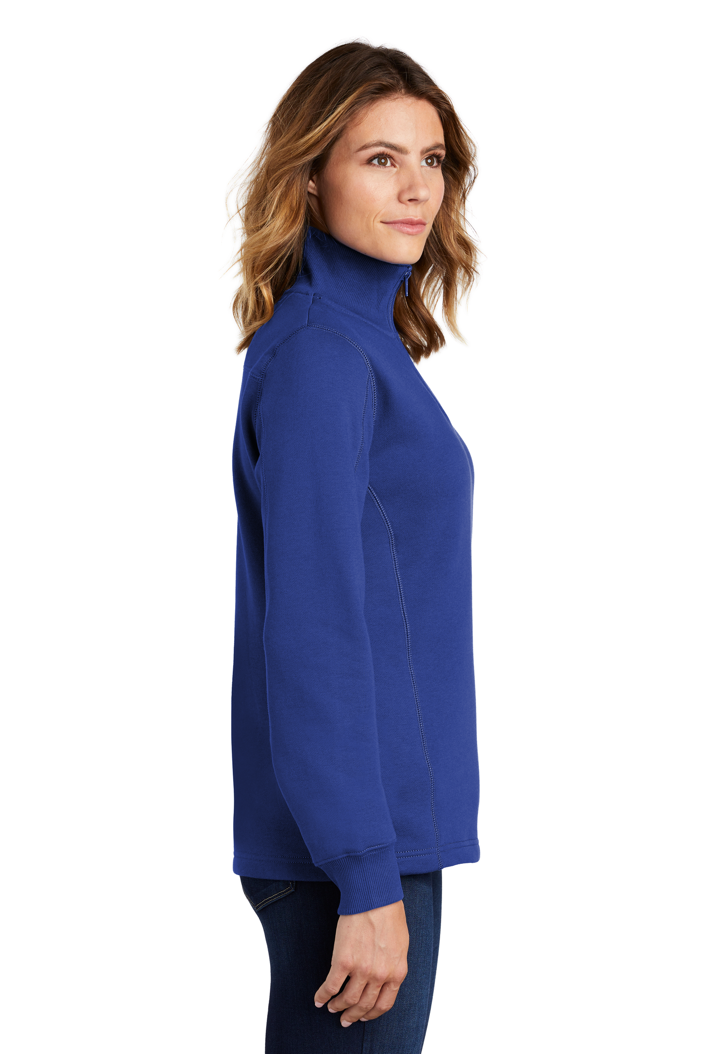 Sport-Tek® Women's 1/4-Zip Sweatshirt - True Royal