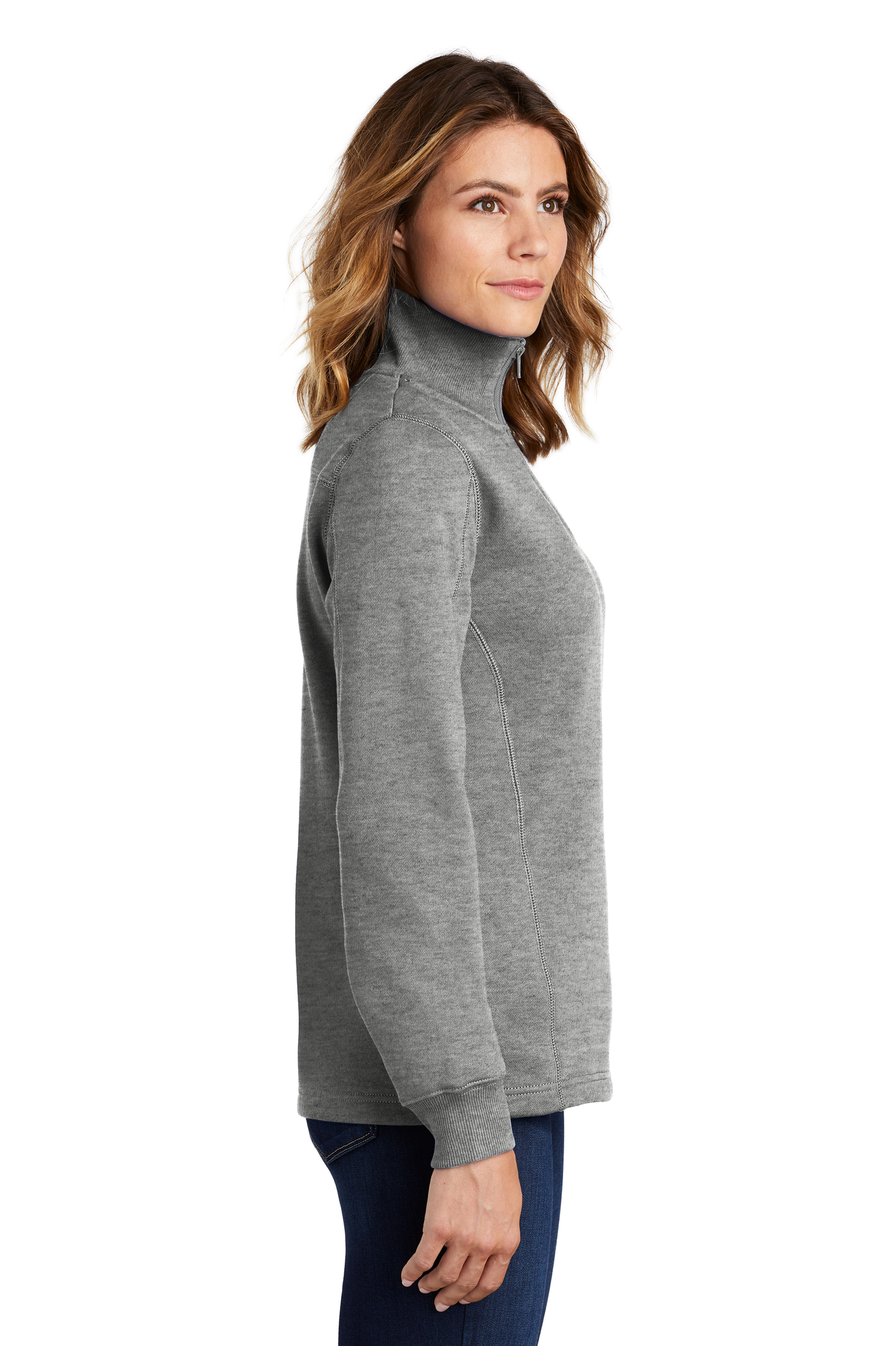 Sport-Tek® Women's 1/4-Zip Sweatshirt - Vintage Heather