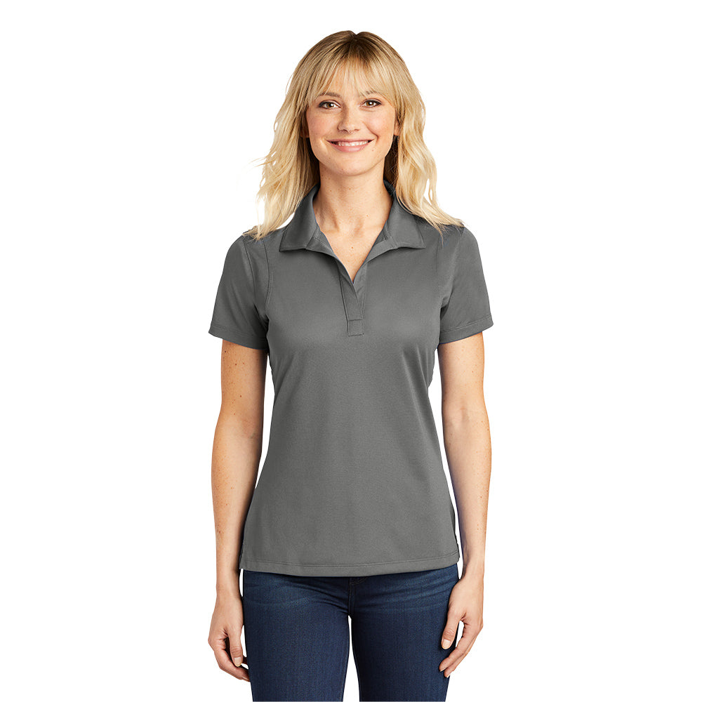 Sport-Tek® Women's Micropique Sport-Wick® Polo- Grey Concrete