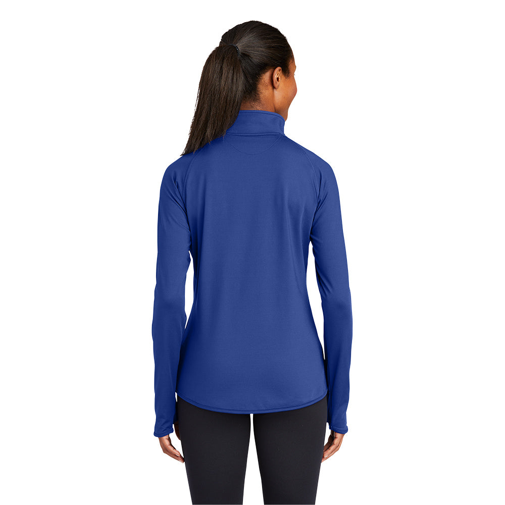 Sport-Tek® Women's Sport-Wick® Stretch 1/4-Zip Pullover - True Royal