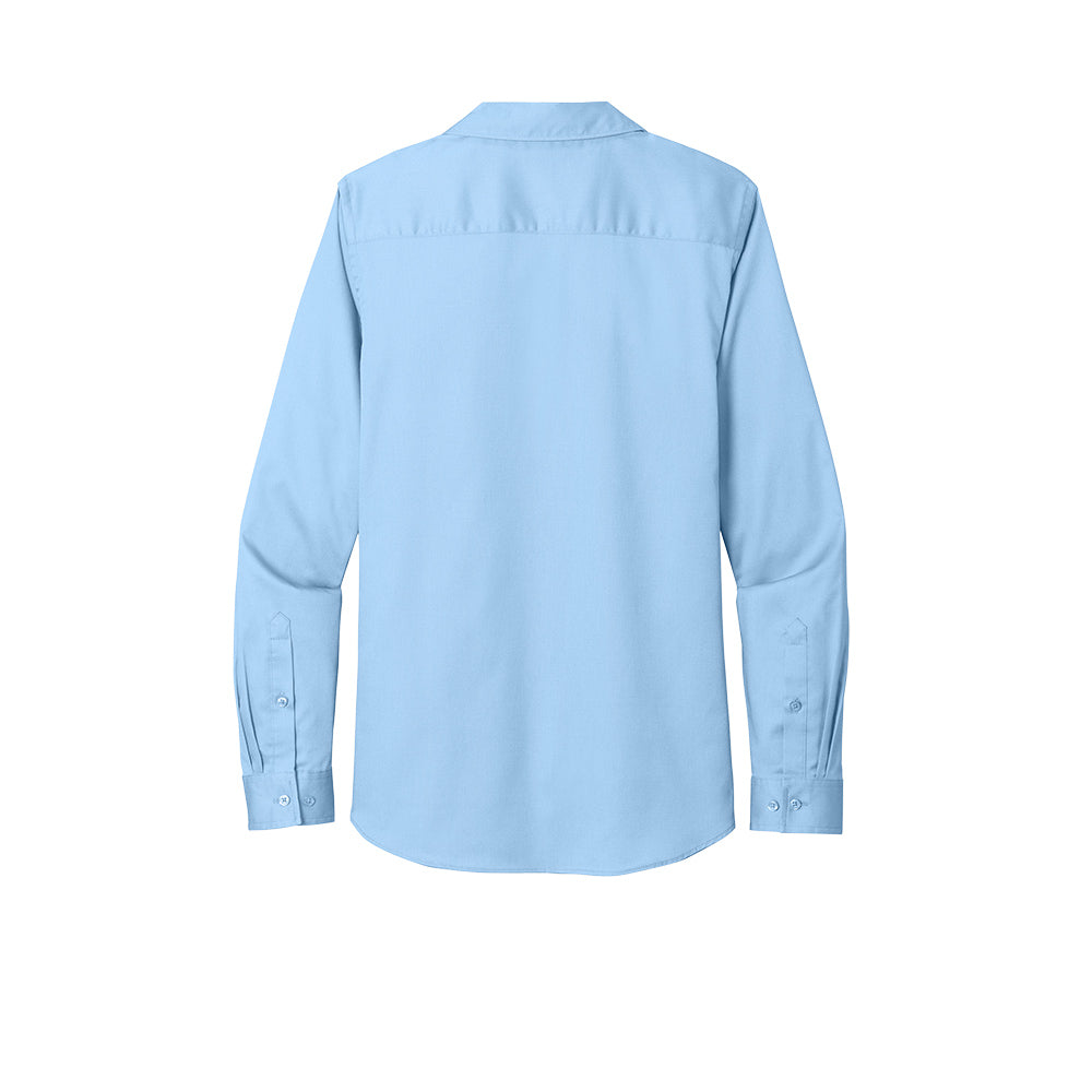Port Authority® Women's Long Sleeve SuperPro React ™ Twill Shirt - Cloud Blue