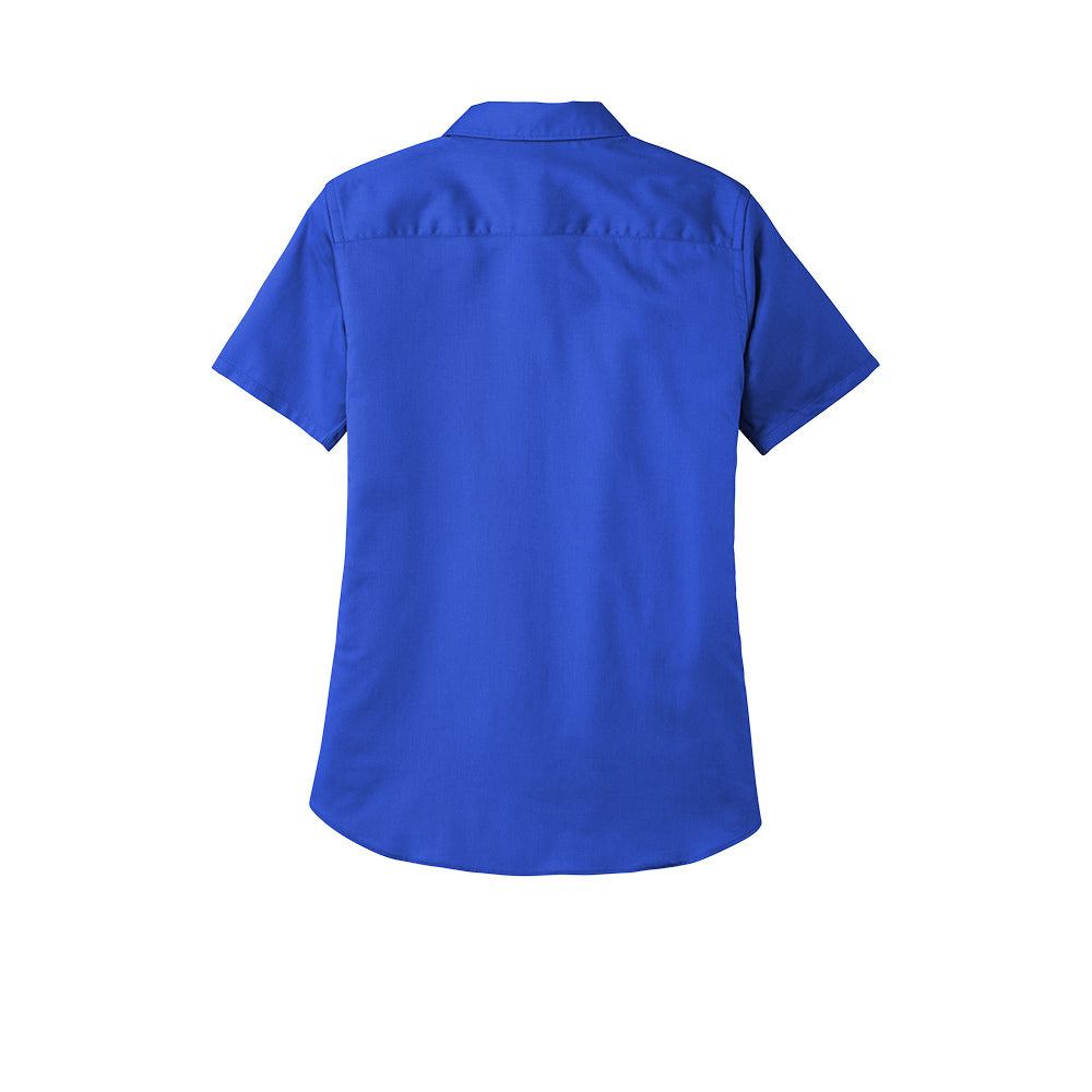 Port Authority® Women's Short Sleeve SuperPro React ™ Twill Shirt - True Royal