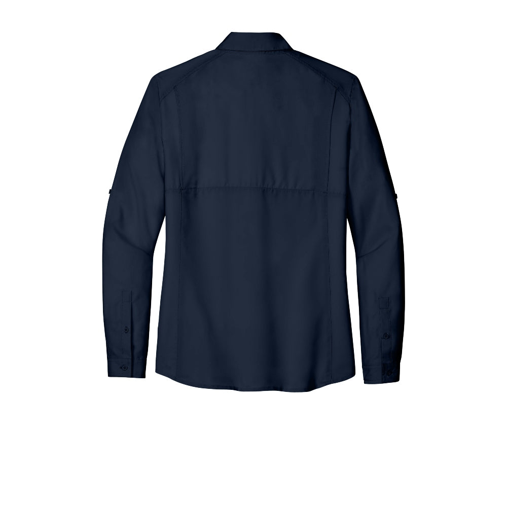 Port Authority® Women's Long Sleeve UV Daybreak Shirt - True Navy