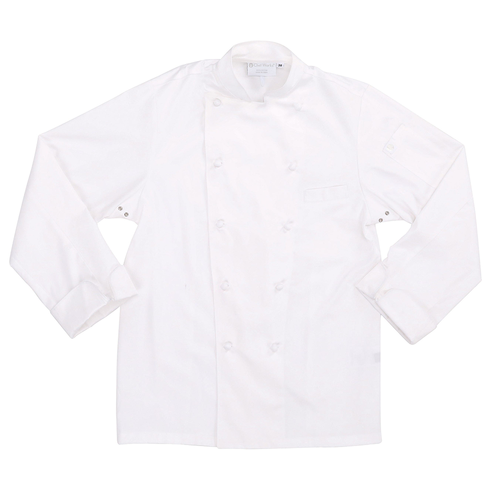MADRID PREMIUM COTTON CHEF COAT - White