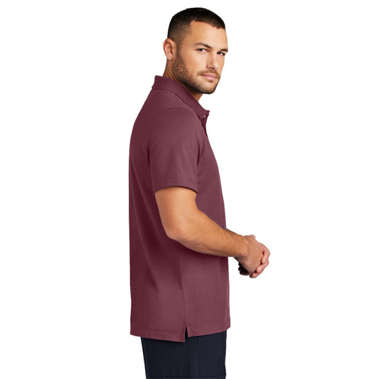 Mercer+Mettle® Stretch Pique Polo - Rosewood