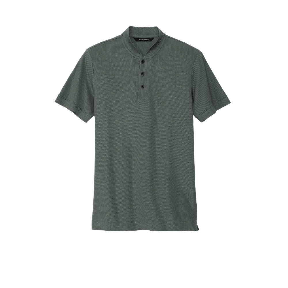 Mercer+Mettle® Stretch Pique Henley - Anchor Grey