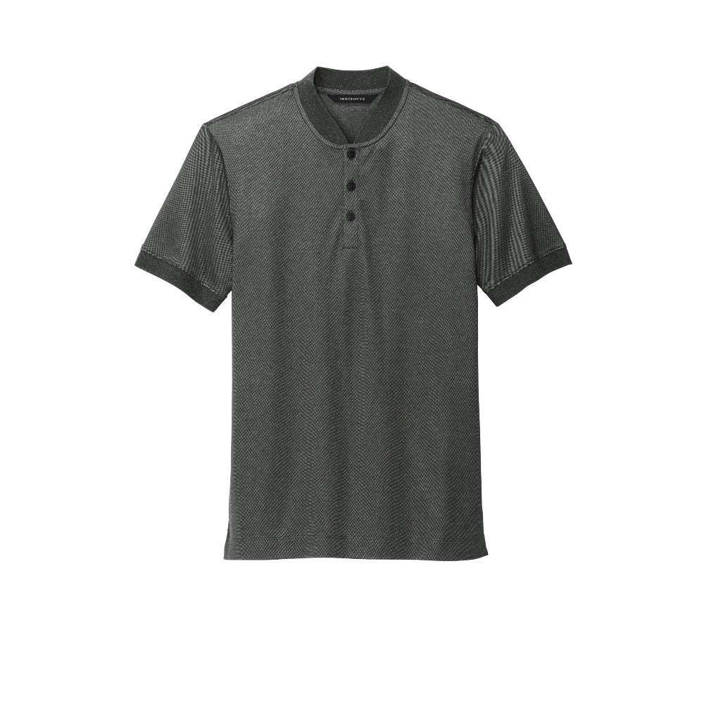 Mercer+Mettle® Stretch Pique Henley - Anchor Grey Heather