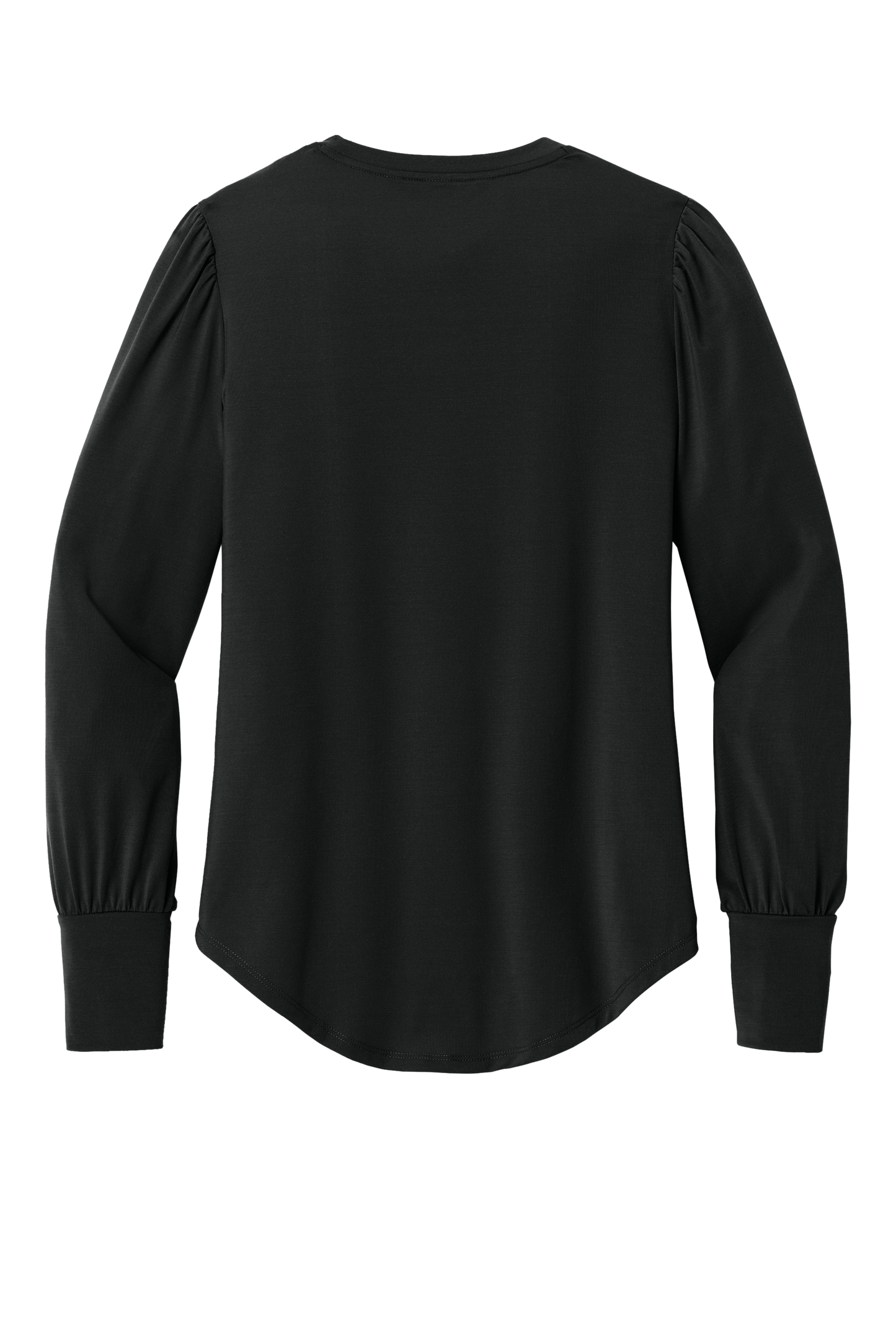 Mercer+Mettle® Women’s Stretch Jersey Long Sleeve Blouson Top - Deep Black