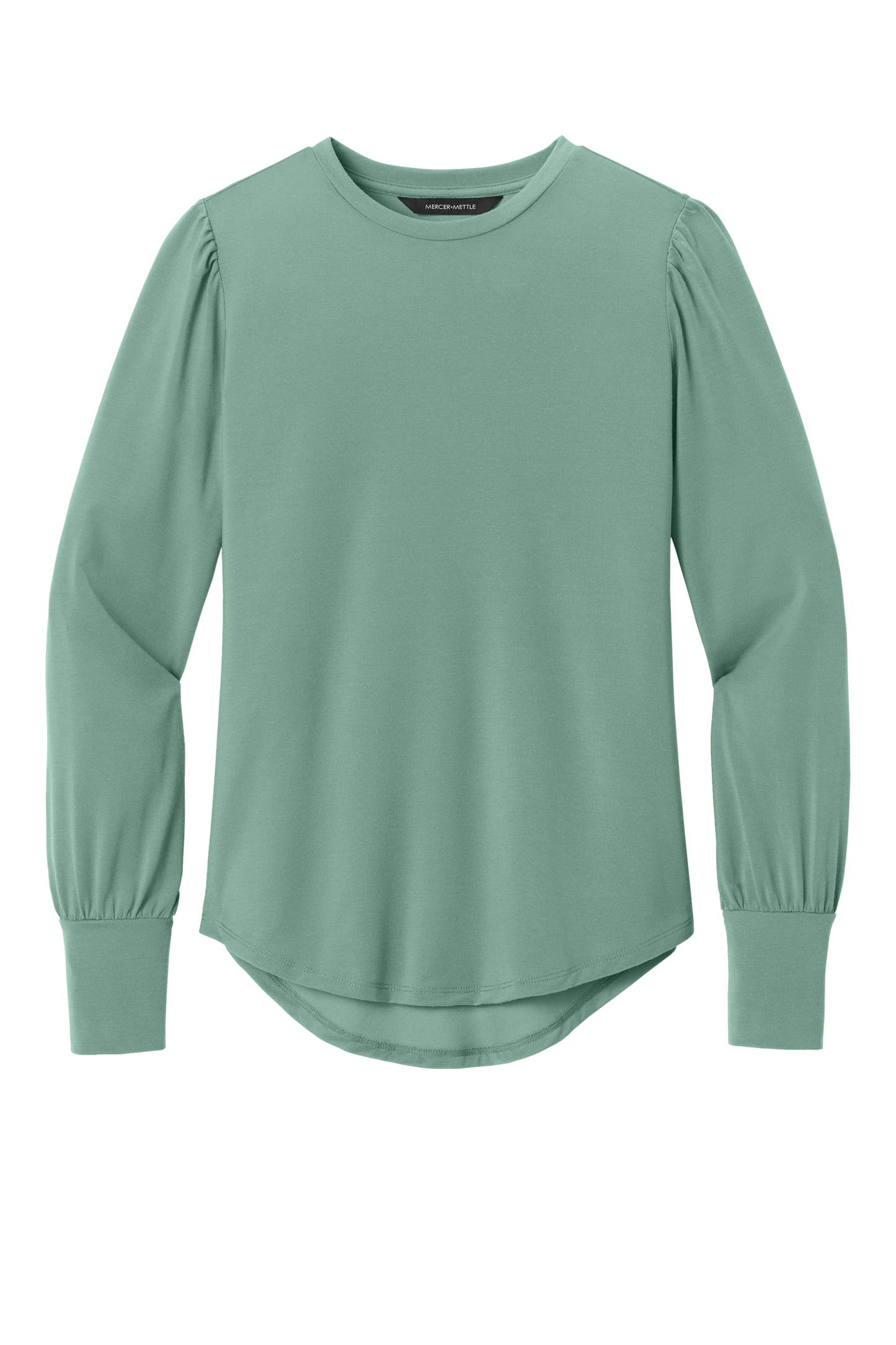 Mercer+Mettle® Women’s Stretch Jersey Long Sleeve Blouson Top - Sage