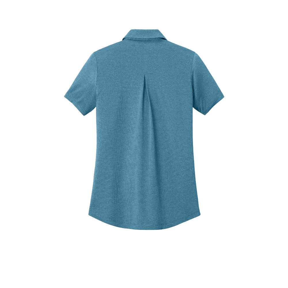 Mercer+Mettle® Women’s Recharge Jersey Polo - Harbor Blue Heather