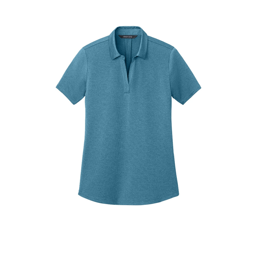 Mercer+Mettle® Women’s Recharge Jersey Polo - Harbor Blue Heather