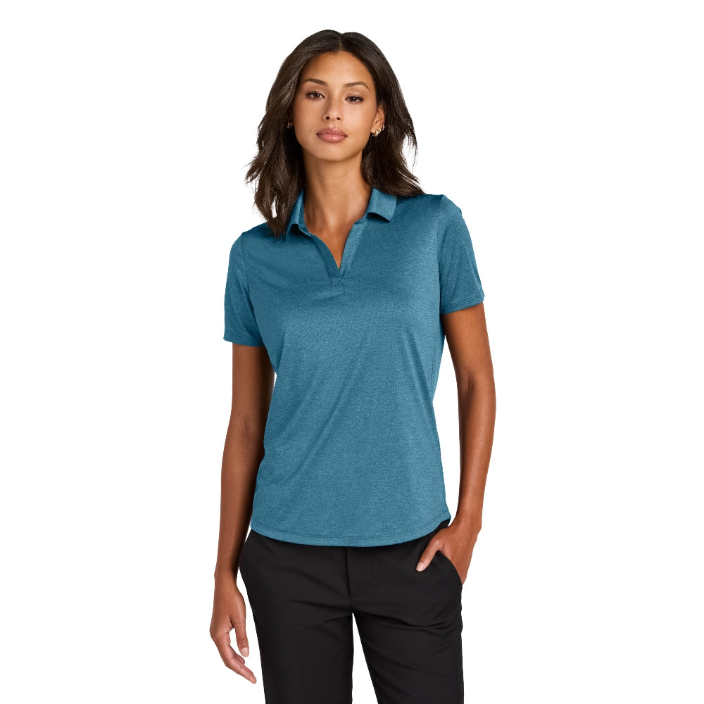 Mercer+Mettle® Women’s Recharge Jersey Polo - Harbor Blue Heather