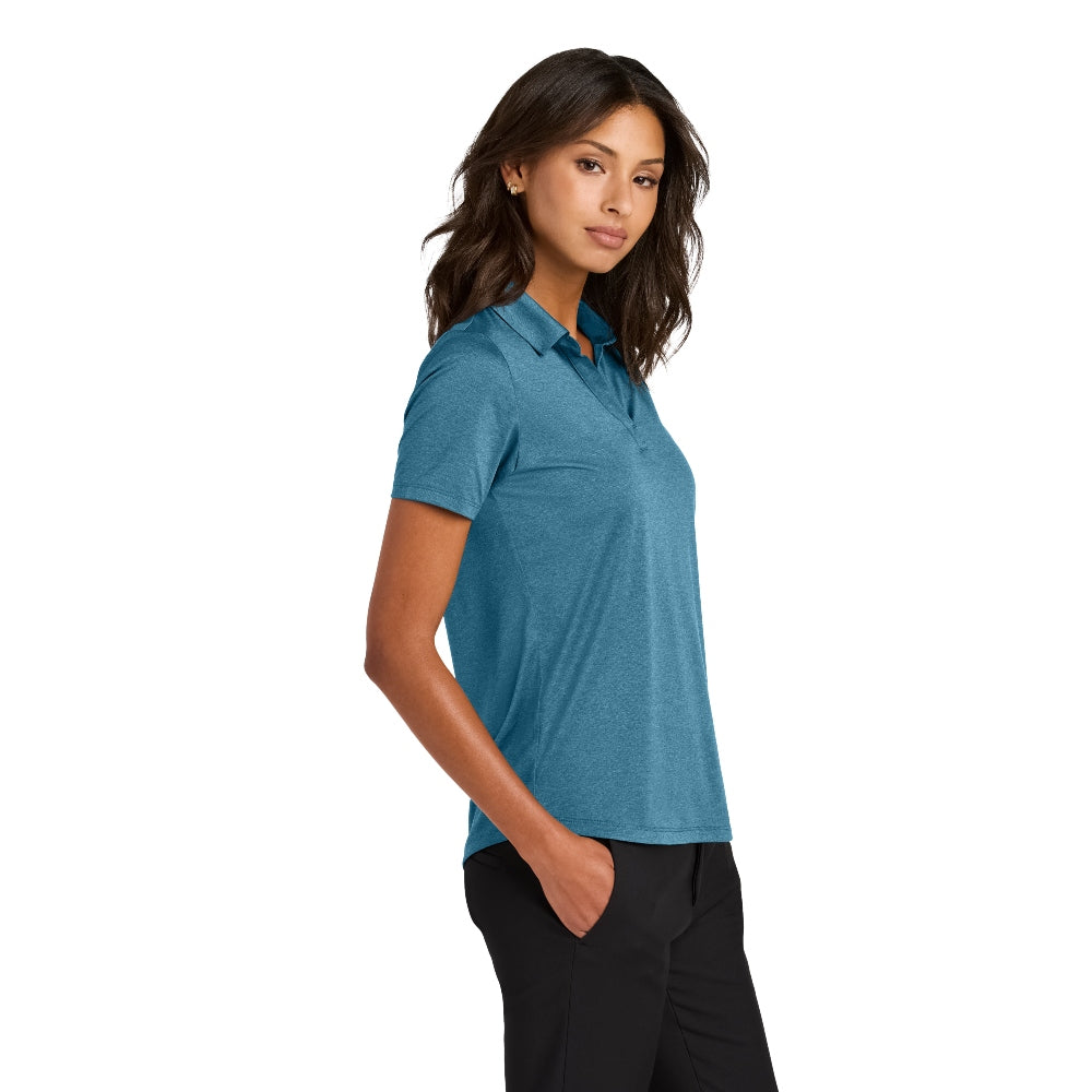 Mercer+Mettle® Women’s Recharge Jersey Polo - Harbor Blue Heather
