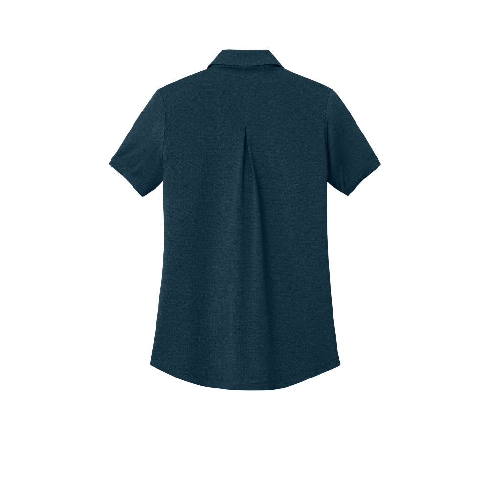 Mercer+Mettle® Women’s Recharge Jersey Polo - Insignia Blue Heather