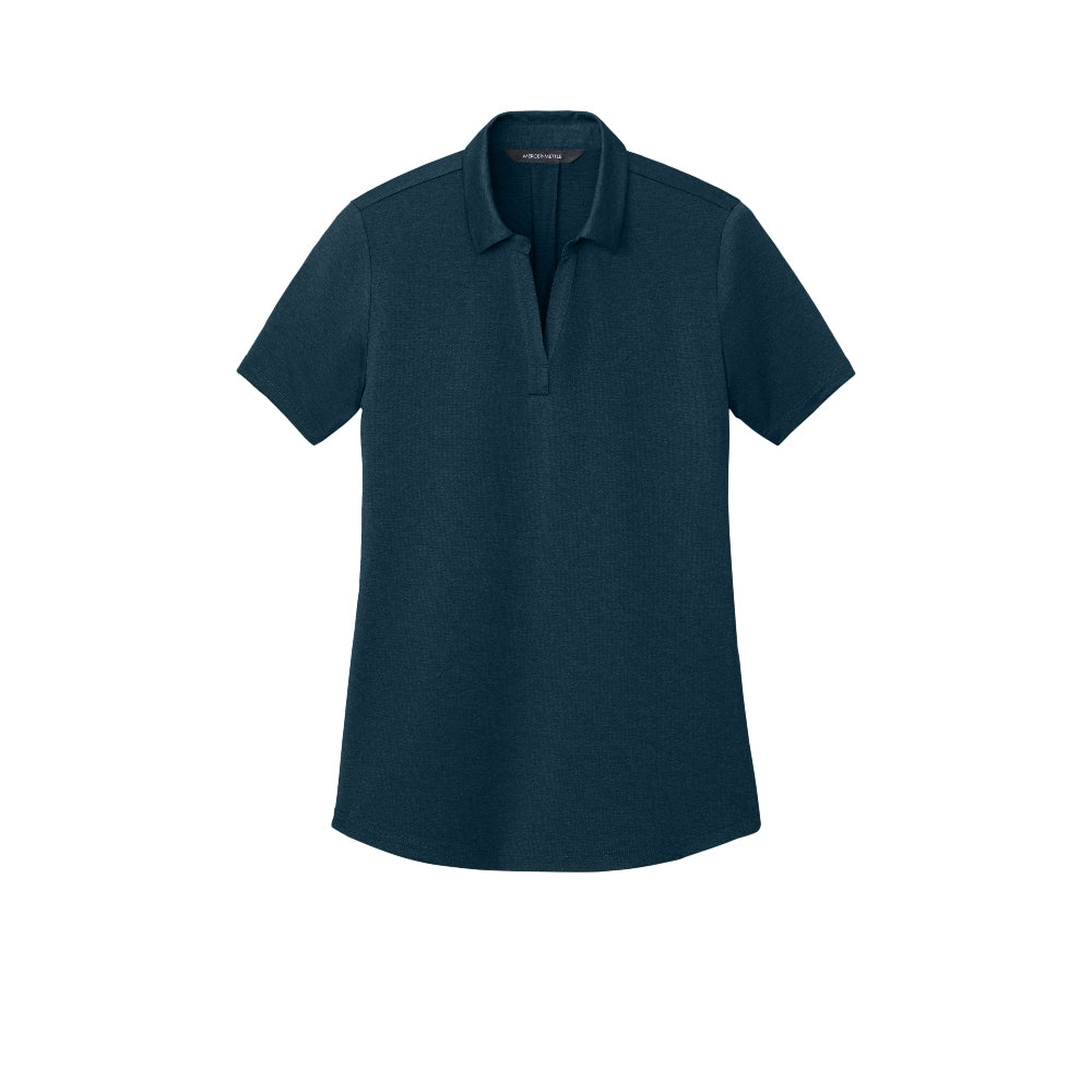 Mercer+Mettle® Women’s Recharge Jersey Polo - Insignia Blue Heather