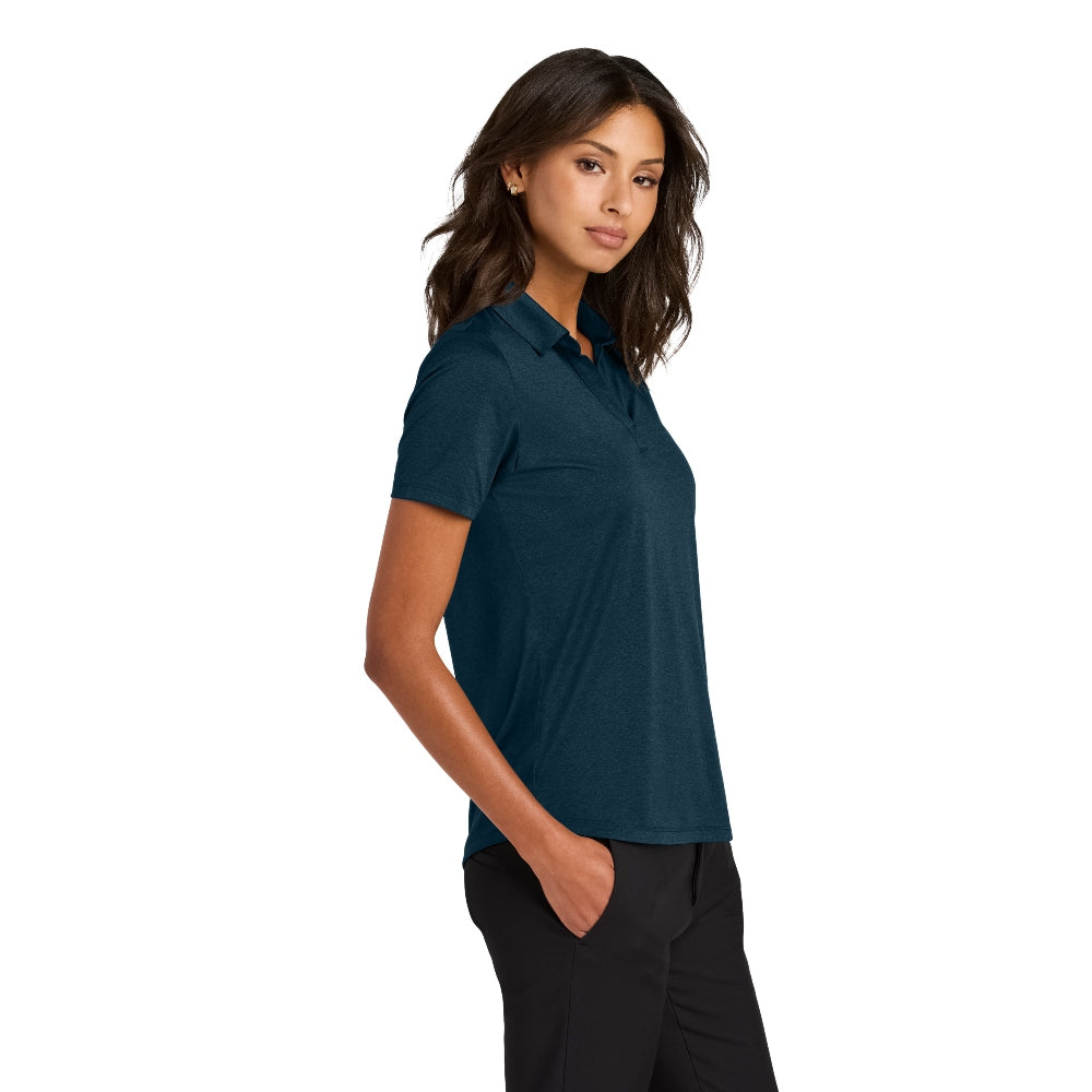 Mercer+Mettle® Women’s Recharge Jersey Polo - Insignia Blue Heather
