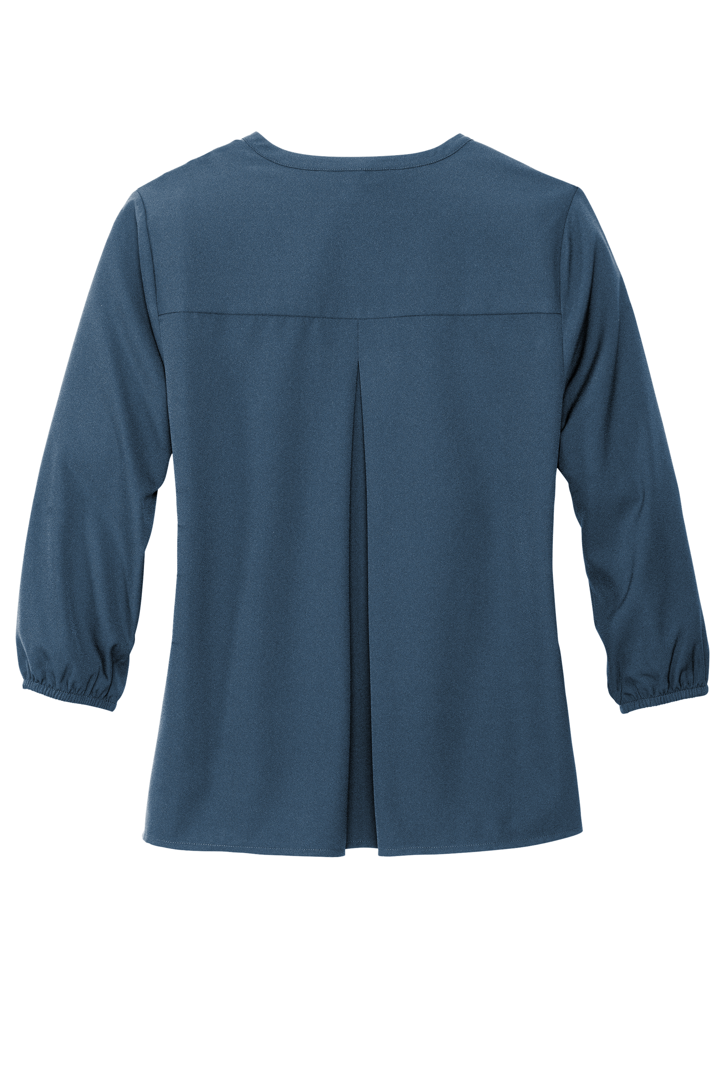 Mercer+Mettle® Women's Stretch Crepe 3/4-Sleeve Blouse - Insignia Blue