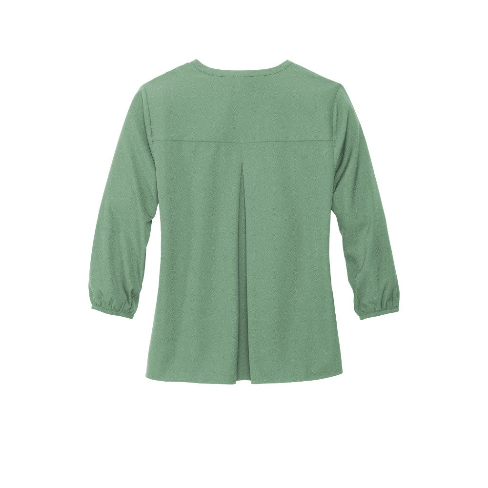 Mercer+Mettle® Women's Stretch Crepe 3/4-Sleeve Blouse - Sage