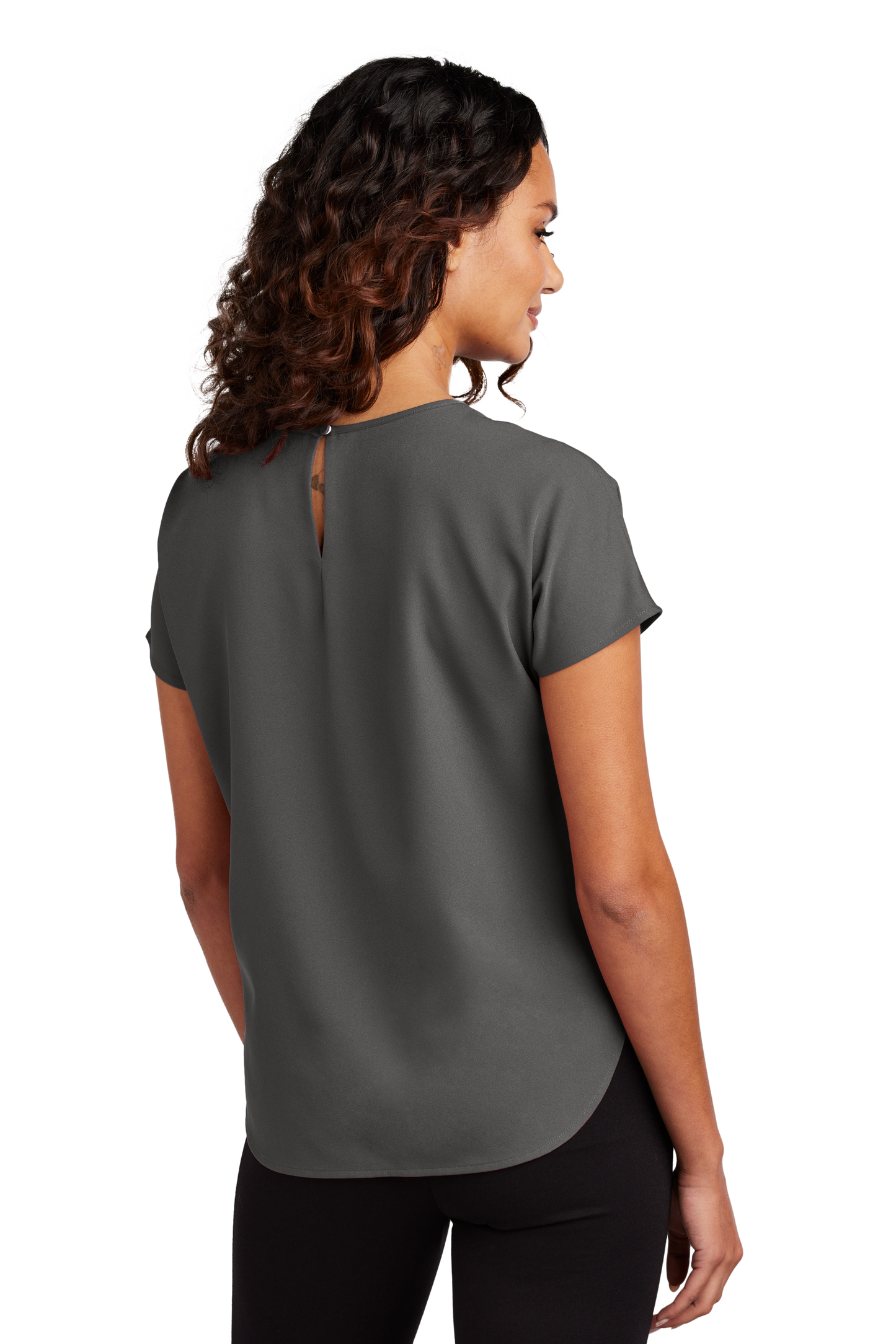 Mercer+Mettle® Women's Stretch Crepe Crew - Anchor Grey