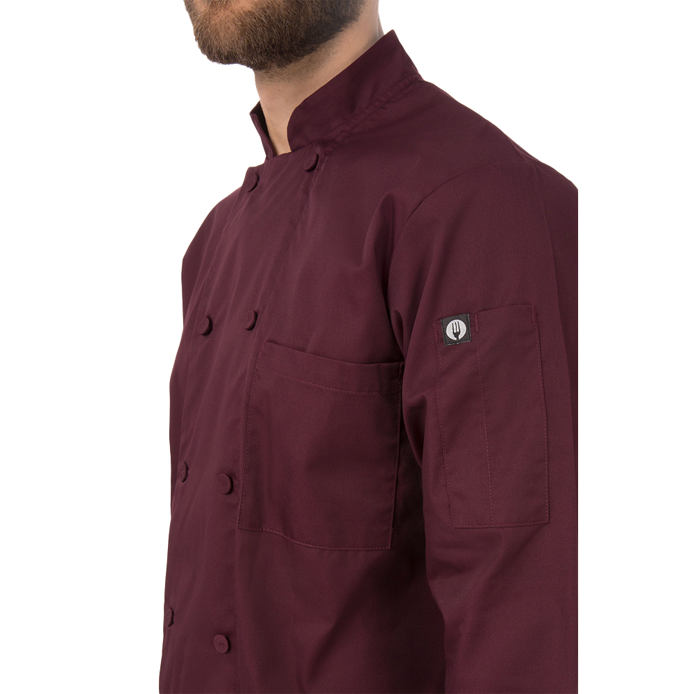 MOROCCO CHEF COAT - Merlot