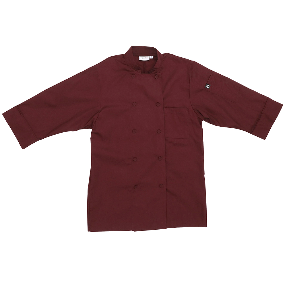 MOROCCO CHEF COAT - Merlot