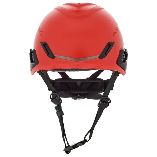 MSA 10204346 V-Gard H1 Trivent Safety Helmet - Fas-Trac Suspension - Red