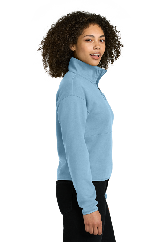 The North Face® Women’s Double-Knit 1/2-Zip Fleece - Steel Blue