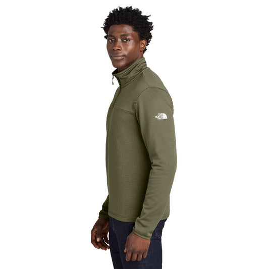 The North Face® Aim 1/4-Zip Fleece - Burnt Olive Green