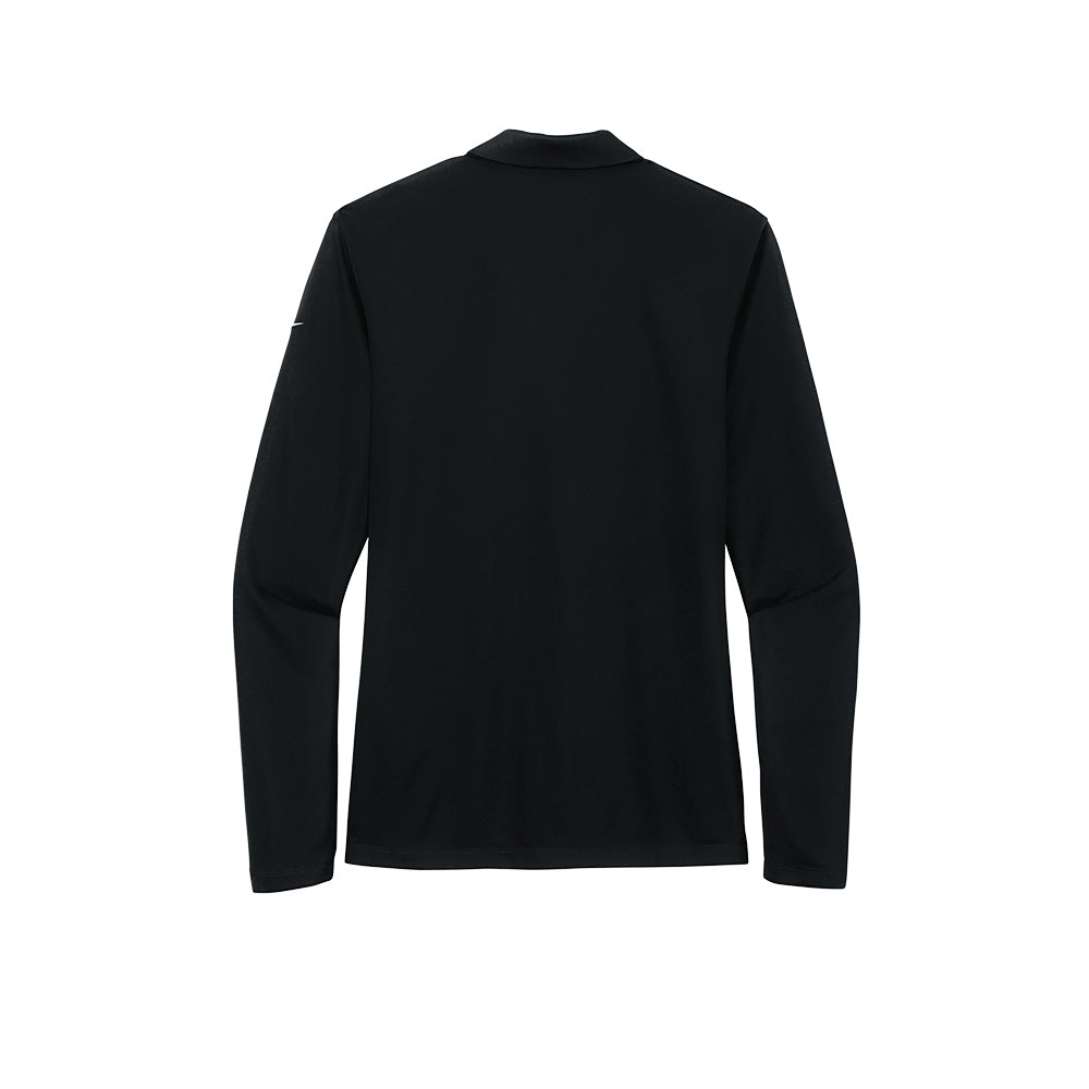 Nike Women's Dri-FIT Micro Pique 2.0 Polo Long Sleeve - Black