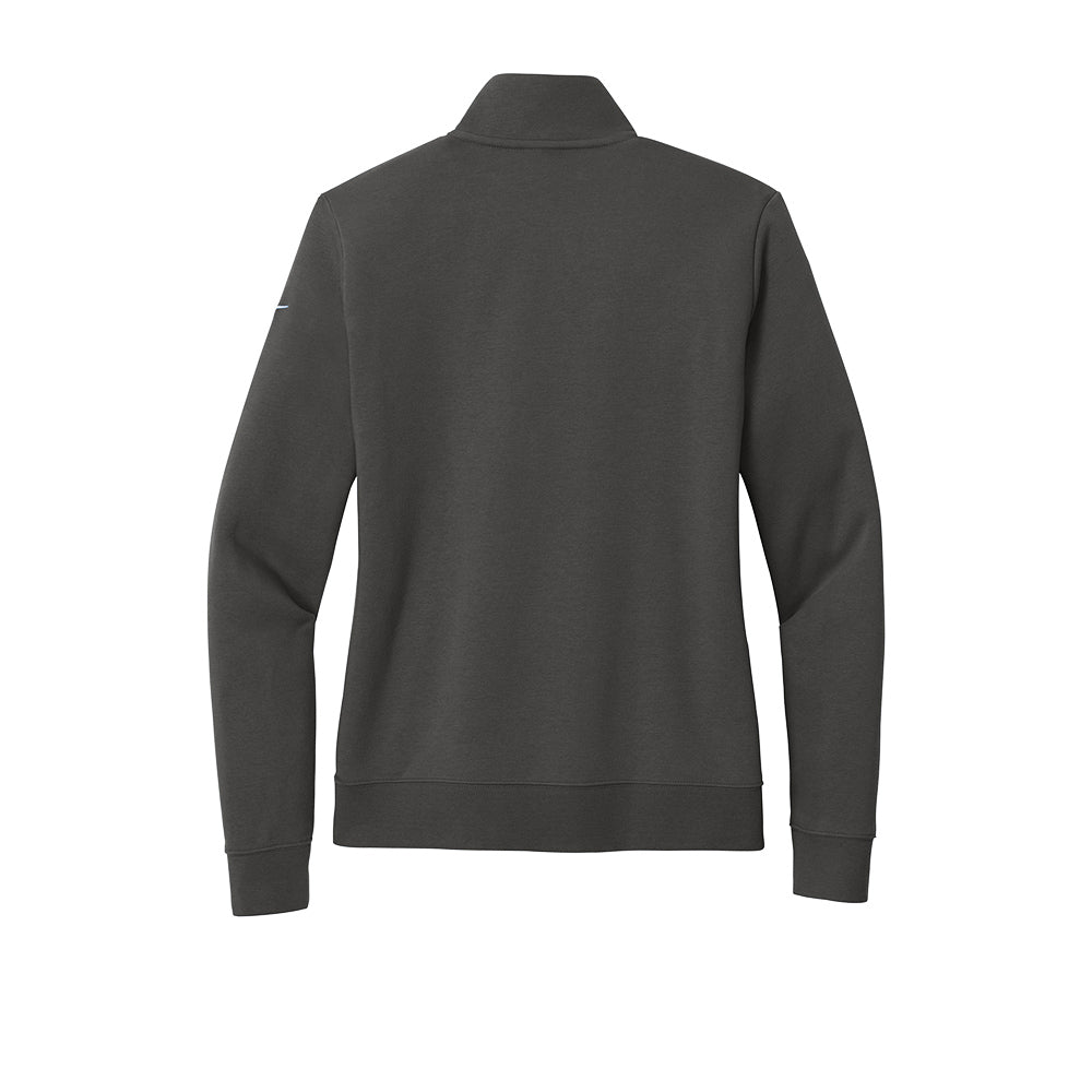 Nike Ladies Club Fleece Sleeve Swoosh 1/2-Zip - Anthracite