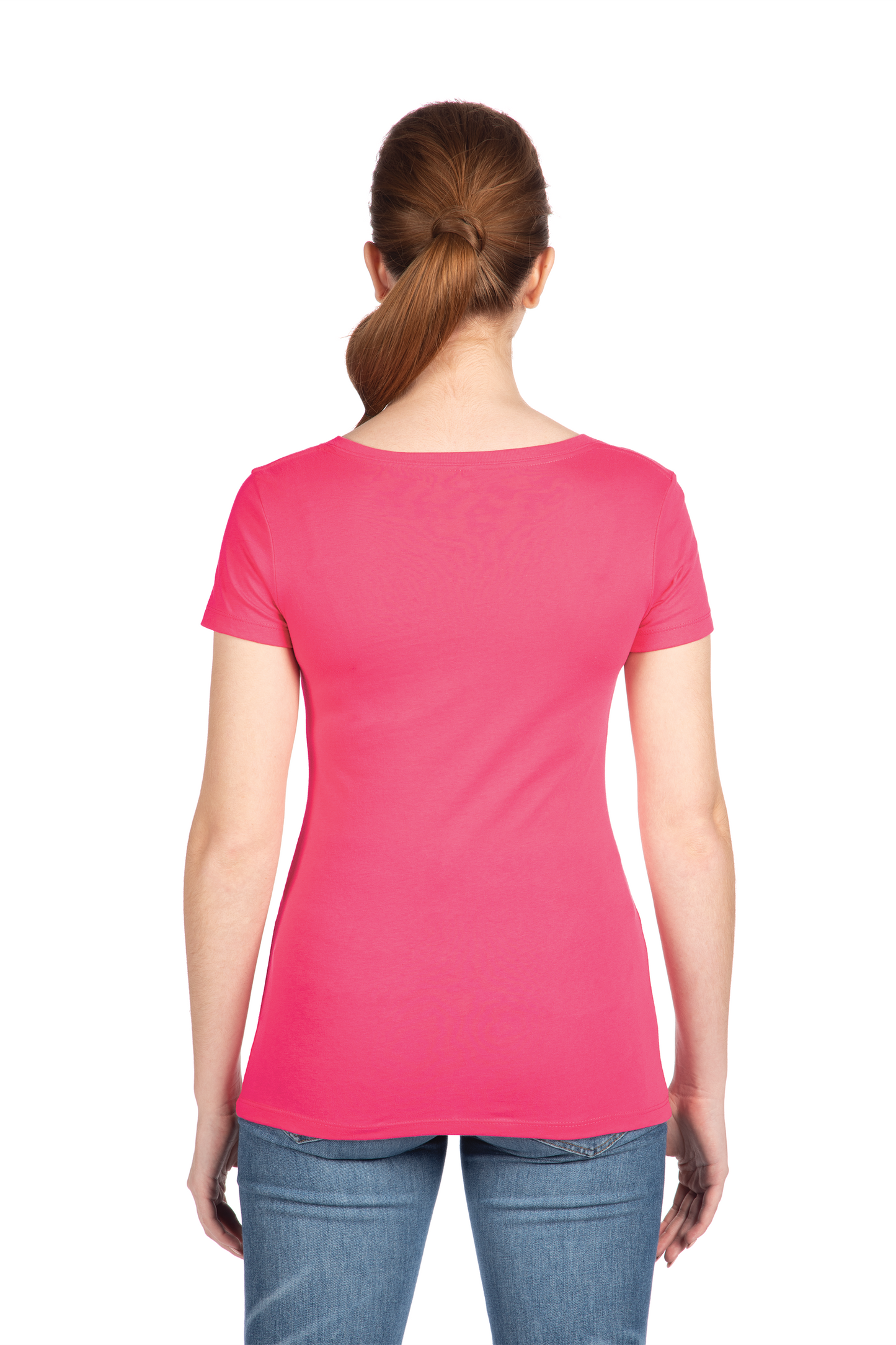 Next Level Apparel® Women’s Ideal V-Neck Tee - Hot Pink