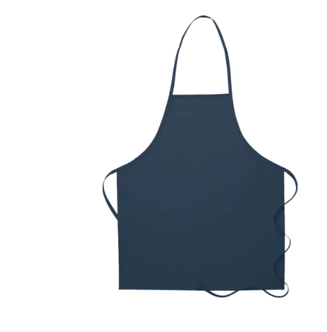 Deluxe Bib Apron (no pockets) - Navy