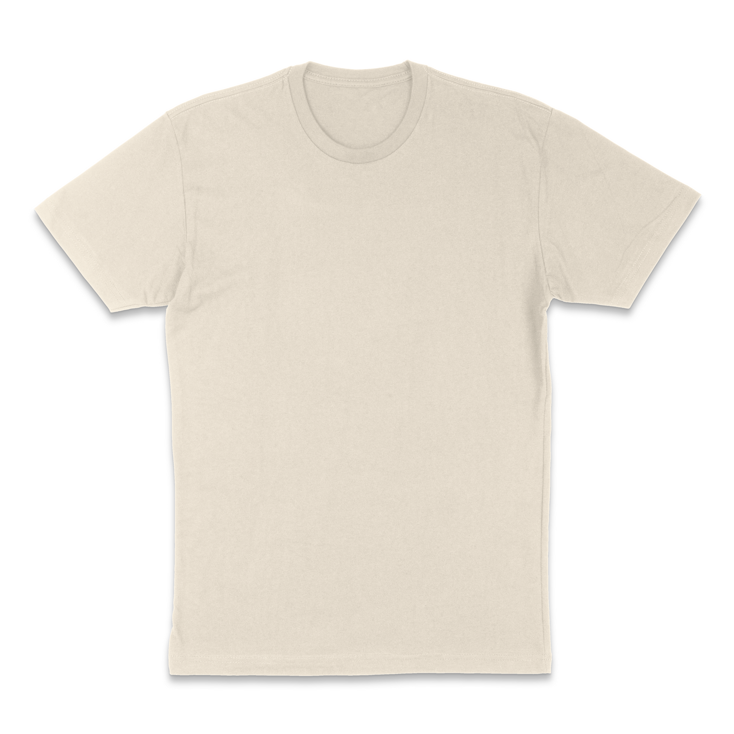 Next Level Fitted Crew Tee - Cream